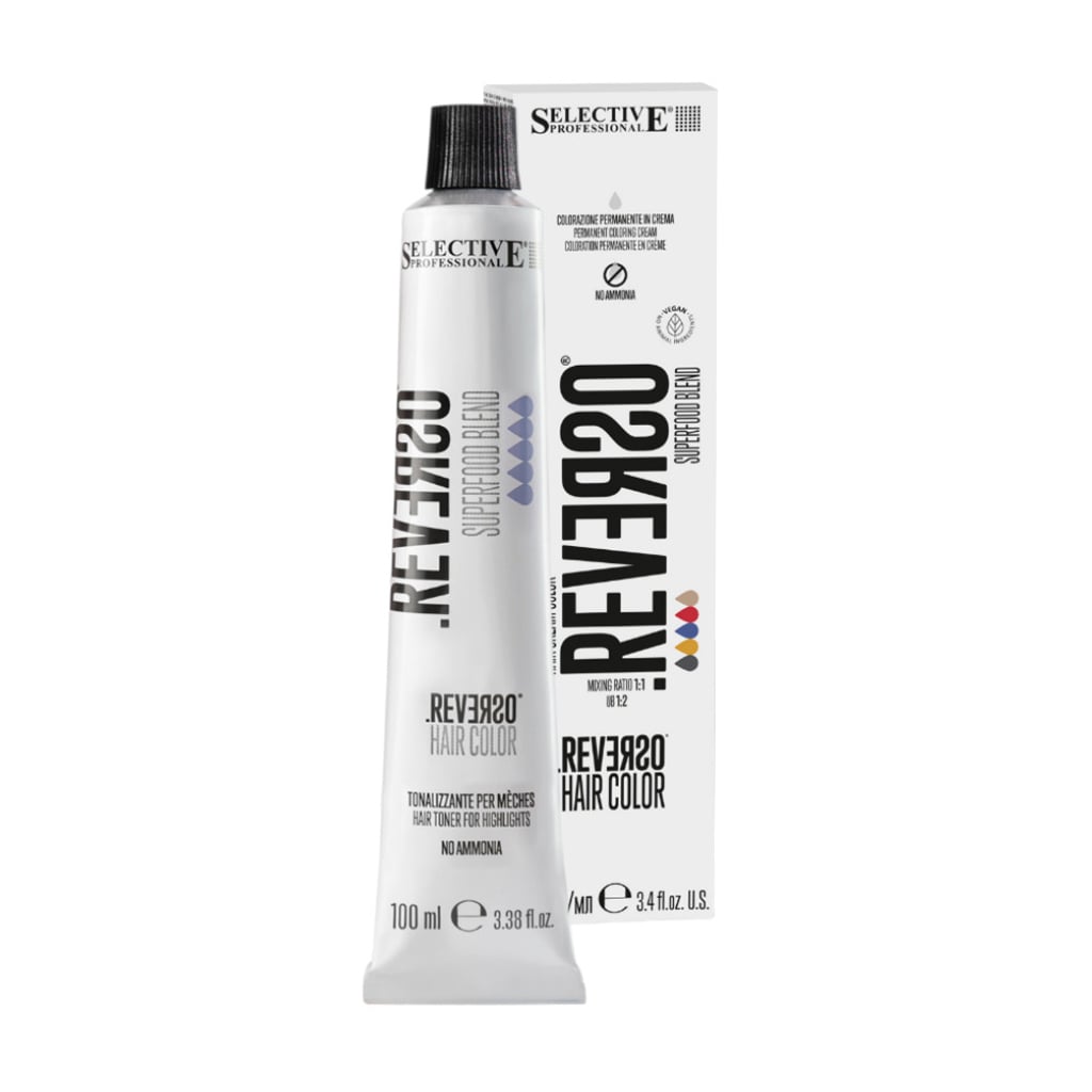 Напівперманентна крем-фарба для волосся Selective Professional Reverso Hair Color 1.1 Blue Black, 100 мл
